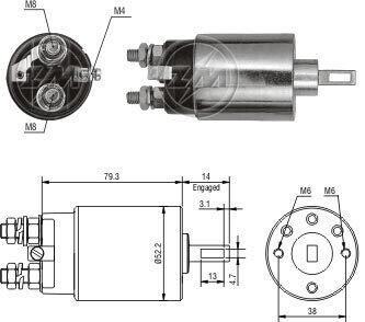 Втягуюче реле HI, 24V ZM1689