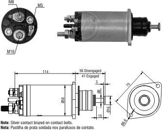 Втягуюче реле стартера ZM1818