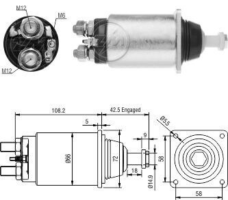 Втягивающее реле стартера ZM1831