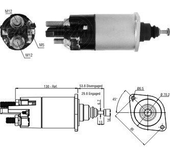 Втягивающее реле стартера ZM1840