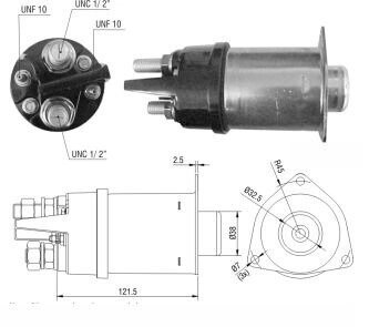 Втягивающее реле стартера ZM2456