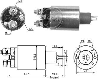 Втягуюче реле стартера ZM2485