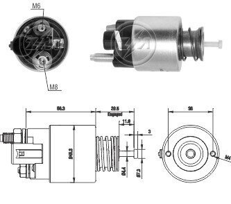 Втягивающее реле стартера ZM261