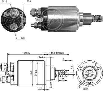 Втягуюче реле стартера ZM2640