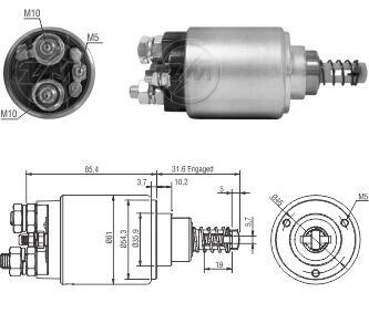 Втягуюче реле стартера ZM2735