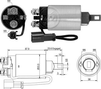 Реле втягивающего стартера ZM2896