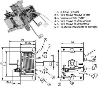 Втягивающее реле стартера ZM2902