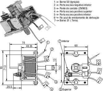 Втягуюче реле стартера ZM2904