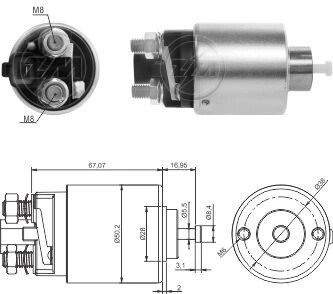 Реле втягуюче стартера ZM2995