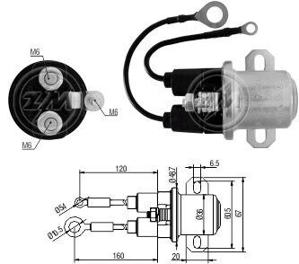 Реле стартера дополнительное ZM3407