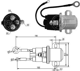 Реле втягуюче стартера ZM3408