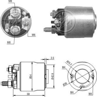 Втягуюче реле стартера ZM3495