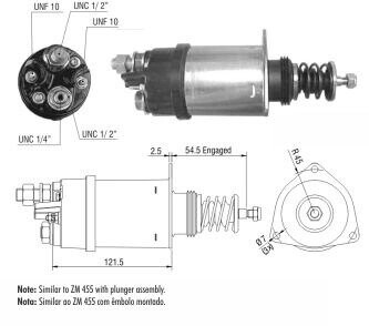 Втягуюче реле стартера ZM 355