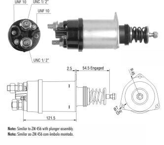 Втягивающее реле стартера ZM356