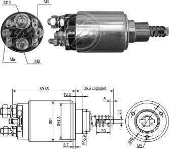 Реле втягуюче стартера ZM3640