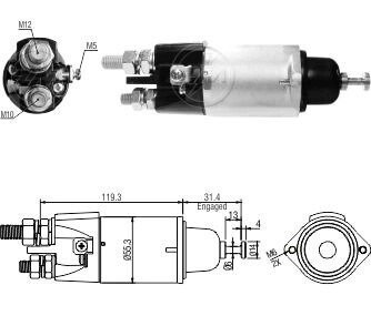 Втягуюче реле стартера ZM3898