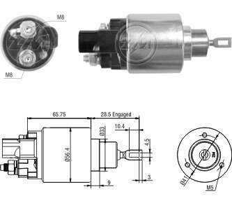 Реле втягуюче стартера ZM3978