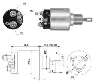 Втягуюче реле, CG137696 , BO, 12V ZM472