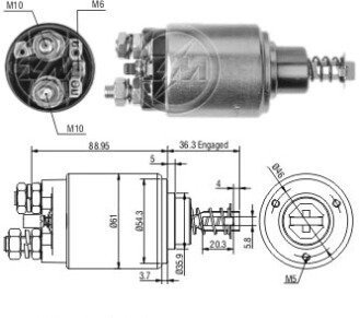 Втягуюче реле стартера ZM539