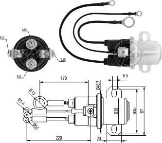 Допоміжне реле стартера ZM5407