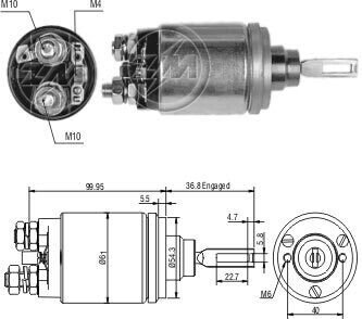 Втягуюче реле стартера ZM541