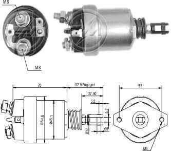 Реле стартера, що втягує. ZM567