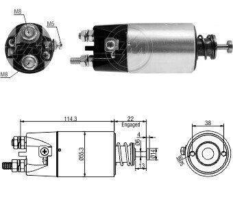 Втягивающее реле стартера ZM5897