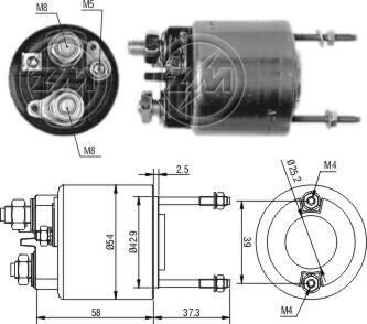 Втягуюче реле стартера ZM596