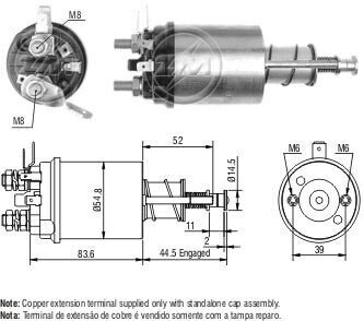 Реле втягивающего стартера ZM612