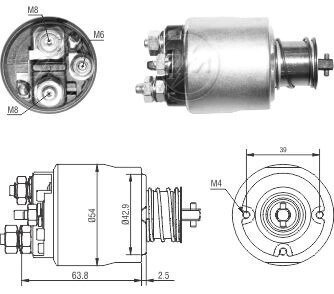 Втягуюче реле стартера ZM6494