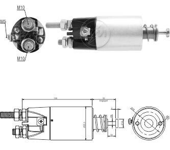 Втягуюче реле стартера ZM6897