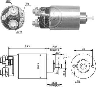 Втягивающее реле стартера ZM766