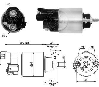 Втягуюче реле стартера ZM7705