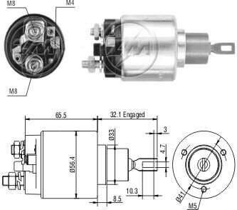 Втягуюче реле стартера ZM778