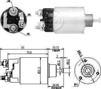 Втягуюче реле стартера ZM7860