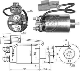 Втягивающее реле стартера ZM794