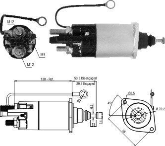 Втягивающее реле стартера ZM841