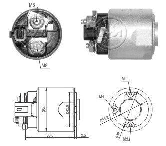 Втягивающее реле стартера ZM8492