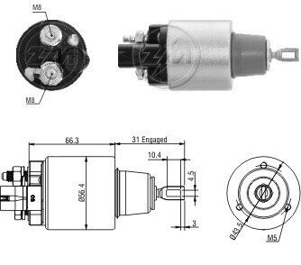 Втягивающее реле стартера ZM979